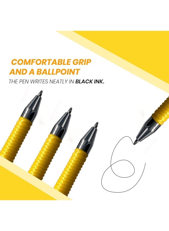 قلمان آمنان للعداد، مزودان بحبل بلاستيكي متين مثبت على قاعدة لاصقة خلفية، مع حامل أقلام بتصميم وجه مبتسم، مناسب للمنزل، مكان العمل، المدرسة، والمكتب. - Image 3